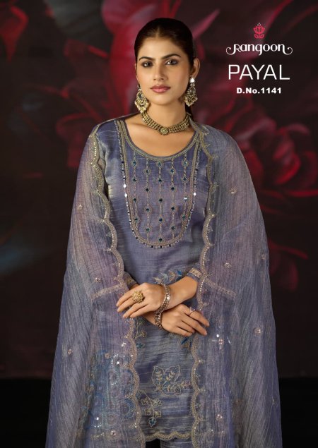 Payal By Rangoon Salsa Kurti With Bottom Dupatta